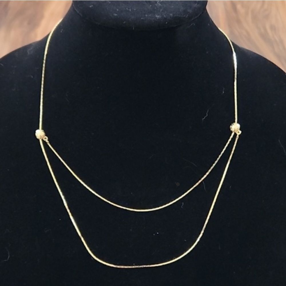 Goldtone Slide Adjustability Necklace